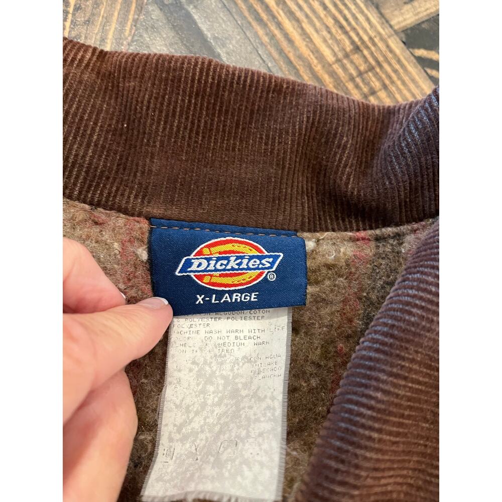 Vtg Dickies Barn Chore Jacket Blanket Lined Men XL Canvas Duck Tan Streetwear - Picture 2 of 15